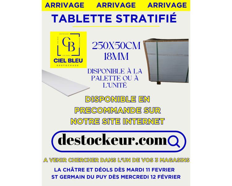 Tablette Stratifiée