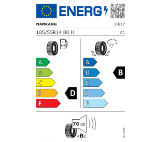 Pneu Nankang Econex NA-1 185/55 R14 80H LOT DE 2