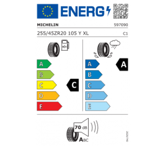 Pneu Michelin Latitude Sport 3 255/45 R20 105Y LOT DE 2