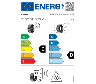 Pneu Leao I-Green All Season 215/55 R18 99V LOT DE 2