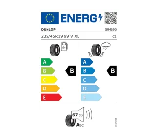 PNEUS Dunlop SP Sport Maxx 060 235/45 R19 99V XL LOT DE 2