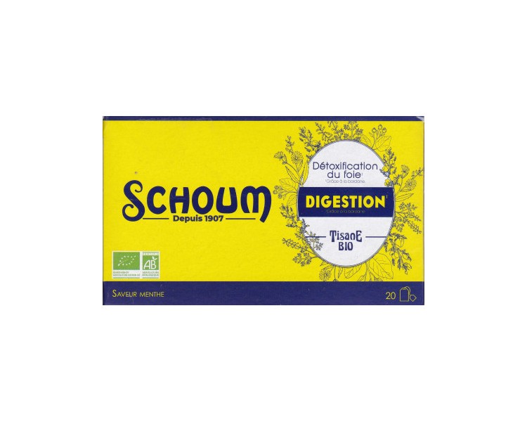 Schoum Digestion Tisane Bio 20 Sachet