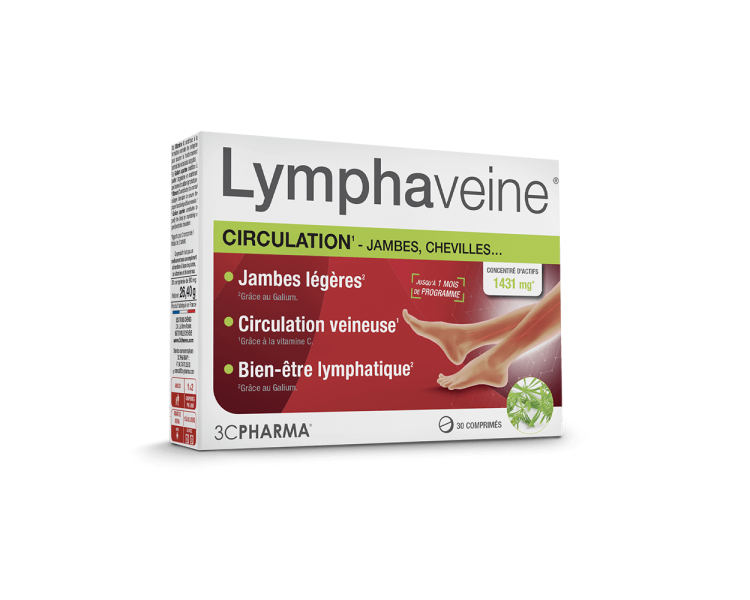 Lymphaveine Circulation veineuse et lymphatique – Jambes légères