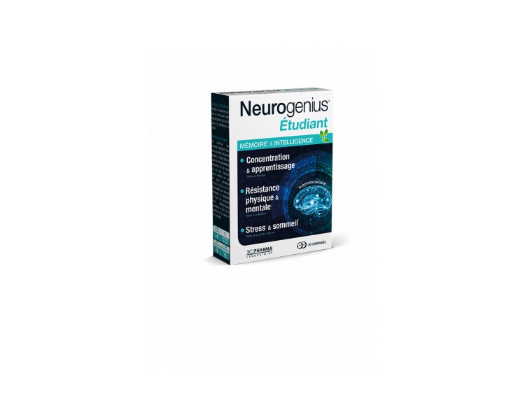Neurogénius Etudiant 30 comprimés 3CPharma