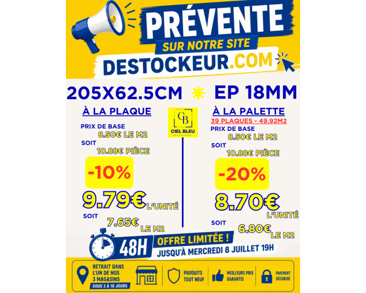 PREVENTE OSB 18MM LA PLAQUE