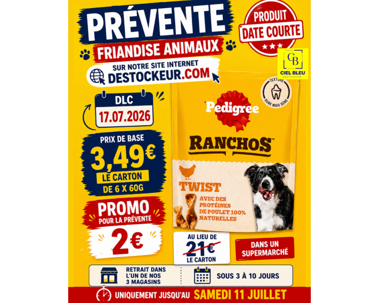 PREVENTE PEDIGREE RANCHOS 6x60g