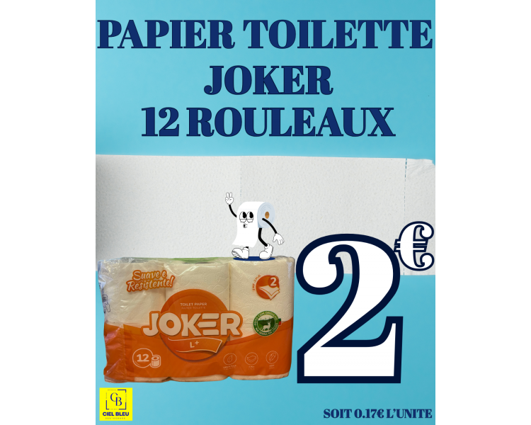 JOKER PAPIER TOILETTE 12 ROULEAUX