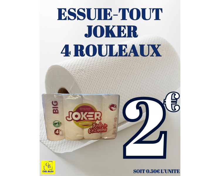 JOKER ESSUIE-TOUT 4 ROULEAUX