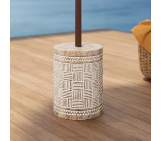 ENSEMBLE PARASOL ALI TISSU + PIED SOKA clair