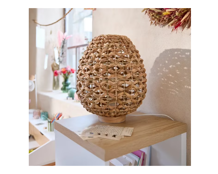 LAMPE A POSER H36.5cm NATUREL