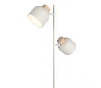 LAMPADAIRE 2 LUMIERES H.143.5cm CREME