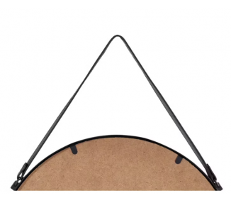 MIROIR RIOND D.50cm NOIR