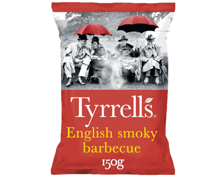 150G CHIPS SMOKY BARBECUE TYRRELLS