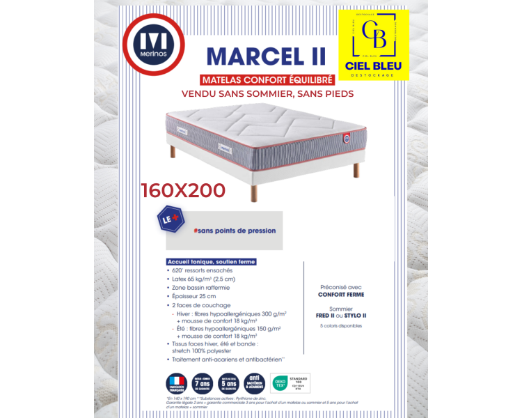 Matelas - Merinos Marcel 160x200