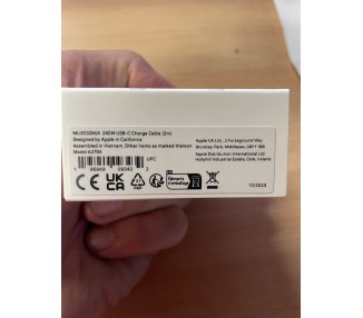 CABLE USB-C APPLE 240 W ( 2m) ORIGINAL