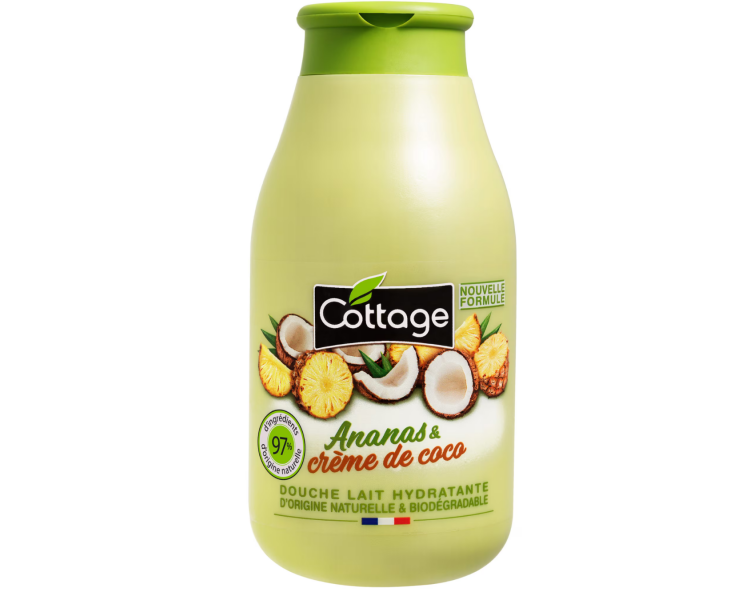 COTTAGE - DOUCHE LAIT ANANAS&CREME DE COCO 250ML