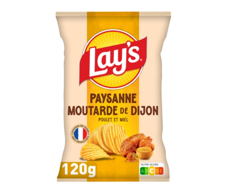 LAY'S - CHIPS PAYSANNE MOUTARDE DE DIJON 120G