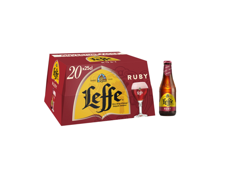 BIERE - LEFFE RUBY 20X25CL